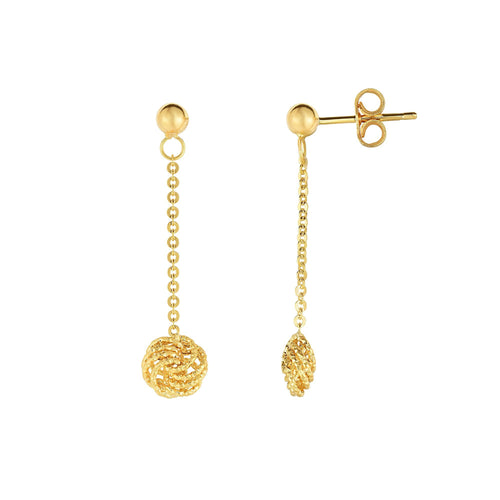 14kt Yellow Gold Fancy Earring