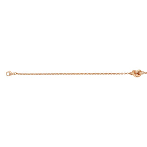 14K Rose Gold 7" Amore Knot Bracelet