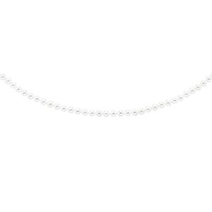 14kt 20" Yellow Gold 6.0-6.5mm White Pearl Necklace with Fish Clasp