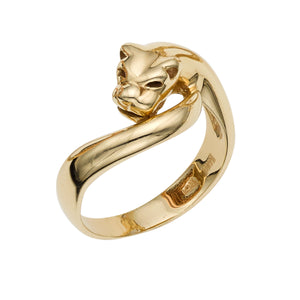 14K Yellow Gold Panther Ring
