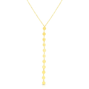 14K Yellow Gold 17" Mirrored Chain Necklace