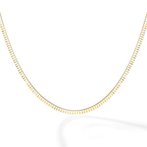 14kt Gold 18" Yellow Finish 6.5mm Polished Extendable Petal Necklace with Lobster Clasp