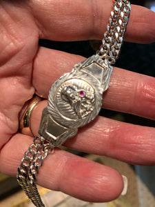 St. Barbara Sterling Silver bracelet.